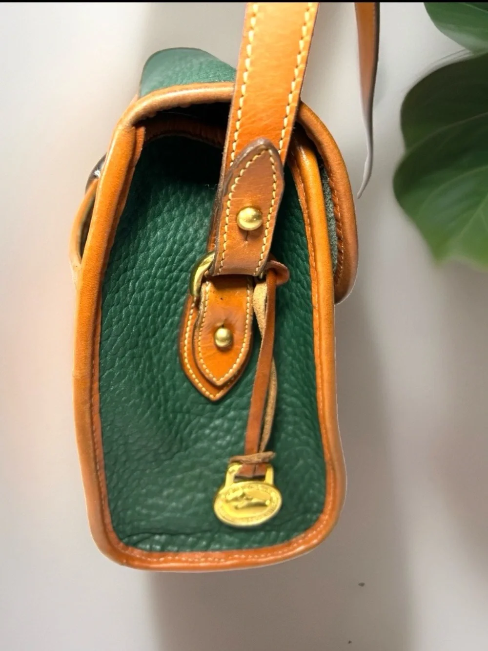 🦆 DOONEY & BOURKE ESSEX FIR GREEN BRITISH TAN 90”S PEBBLED AWL VINTAGE MEDIUM